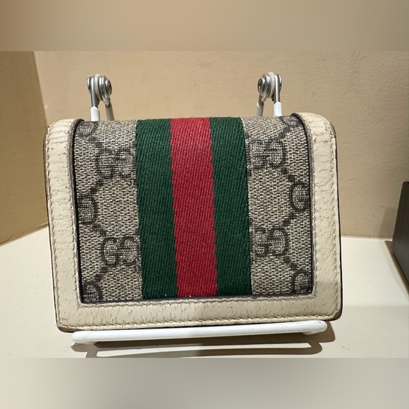 Gucci Cream Queen Margaret GG Coated Leather Compact Wallet W/Box and Dustbag - Picture 3 of 13
